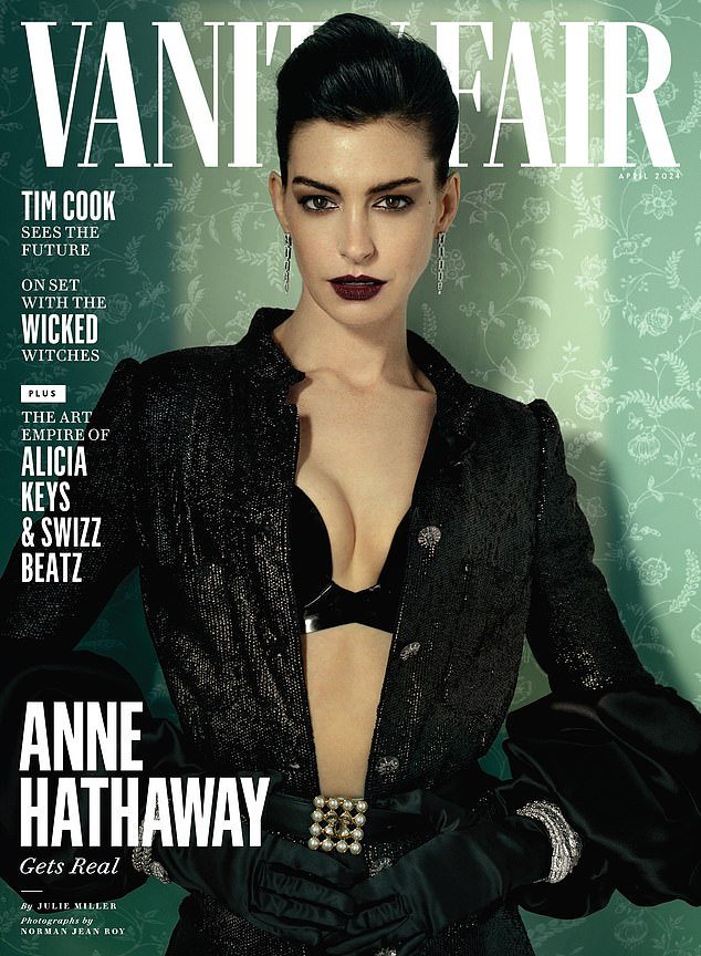 Anne Hathaway falou sobre a decisão de parar de beber em sua entrevista franca à Vanity Fair para sua edição de abril