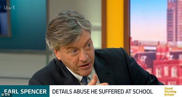 O co-apresentador do Good Morning Britain, Richard Madeley, acredita que o castigo corporal que recebeu quando era estudante tinha um 'elemento sexual definido'