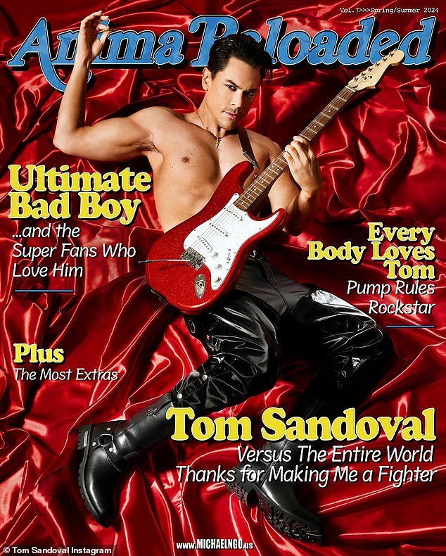 Tom Sandoval foi criticado pelos fãs na sexta-feira por causa de sua recriação 'embaraçosa' da icônica capa da Rolling Stone de 2002 de Christina Aguilera